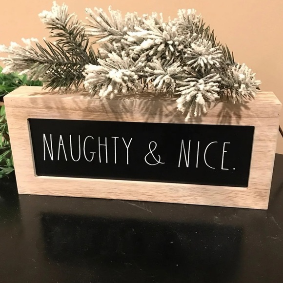 Rae Dunn | Holiday | Rae Dunn Naughty Nice Sign | Poshmark